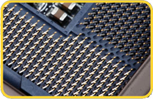 5x (15μ) Gold Plated CPU Socket Design